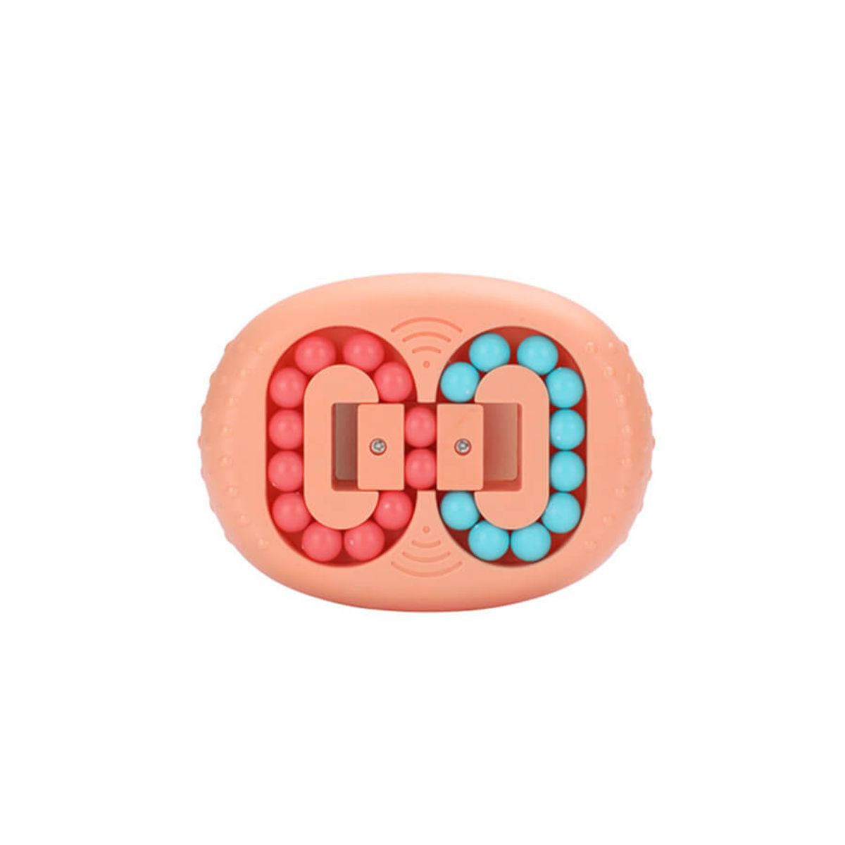 Fidget toys - Puzzle Beads, orange, oval