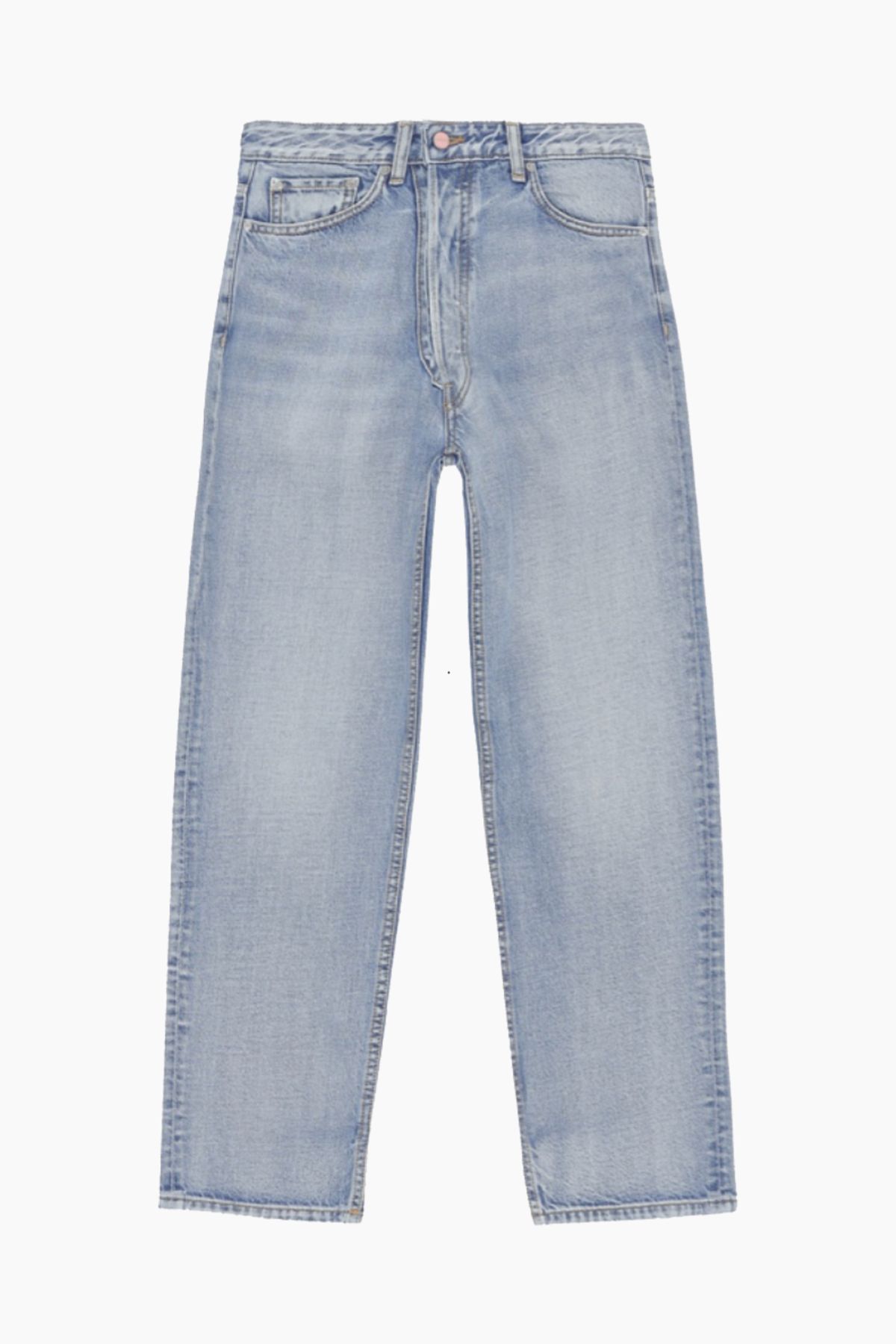 Figni Jeans - Light Blue Vintage - GANNI - Blå 27/32