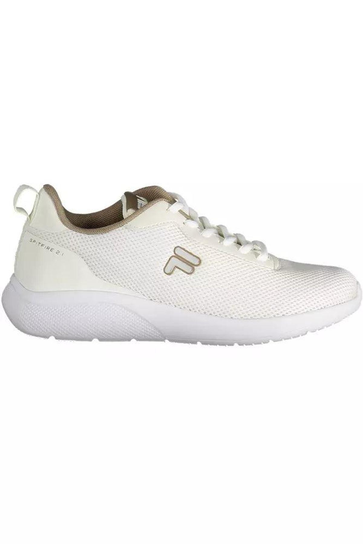 Fila Beige Lace-Up Sneakers with Contrasting Accents