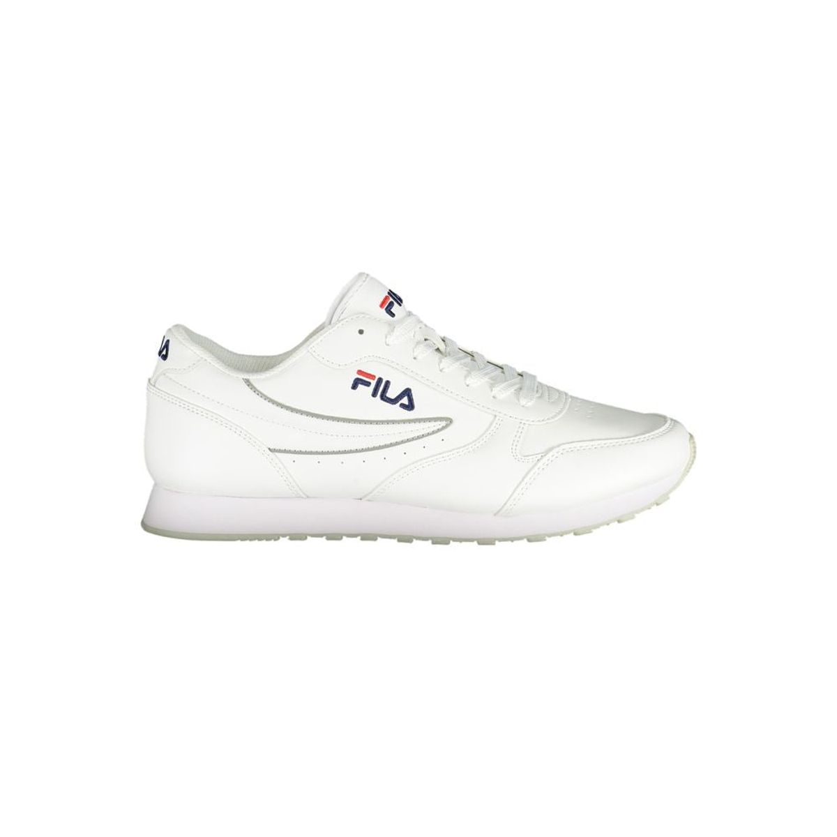 Fila Pristine White Sports Sneakers with Contrast Accents