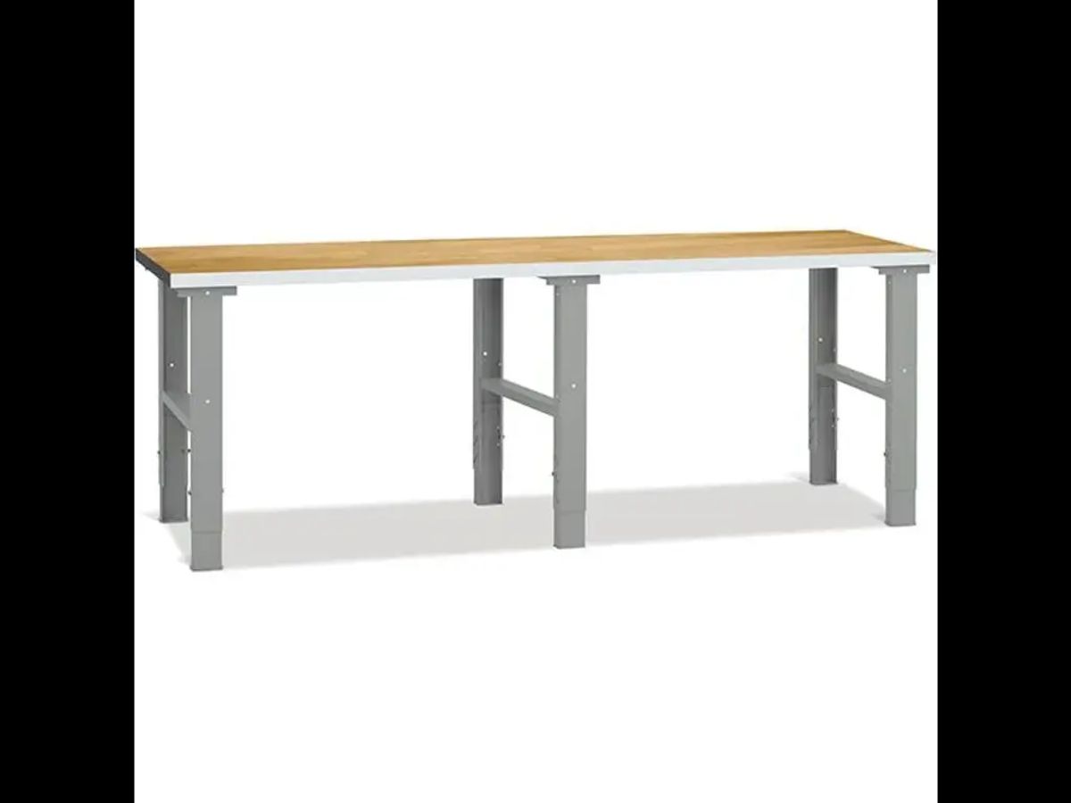 Filebænk Eg/alu 2500x800mm