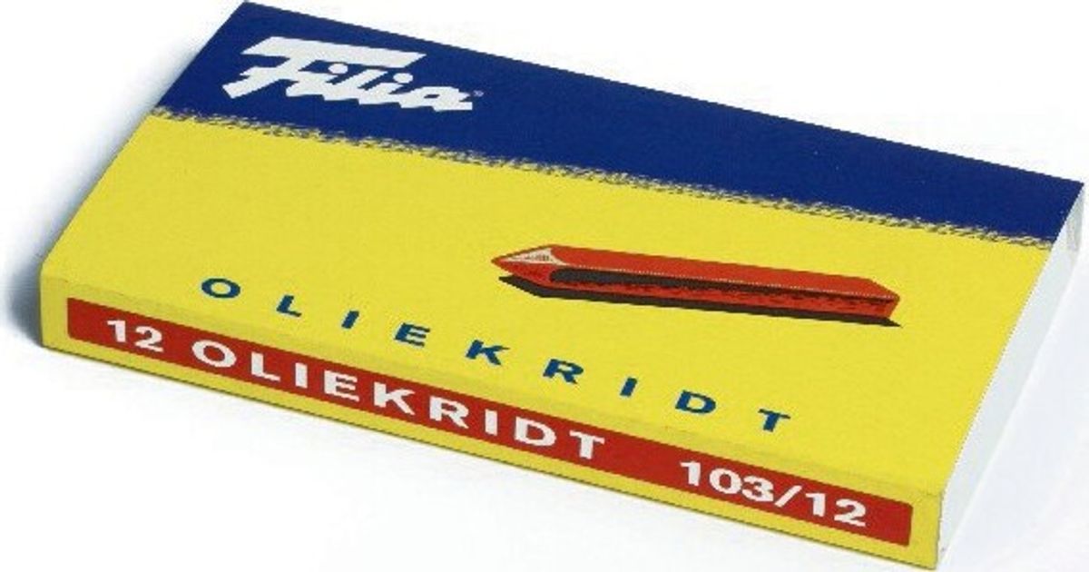 Filia - Oliekridt - Sort - 12 Stk