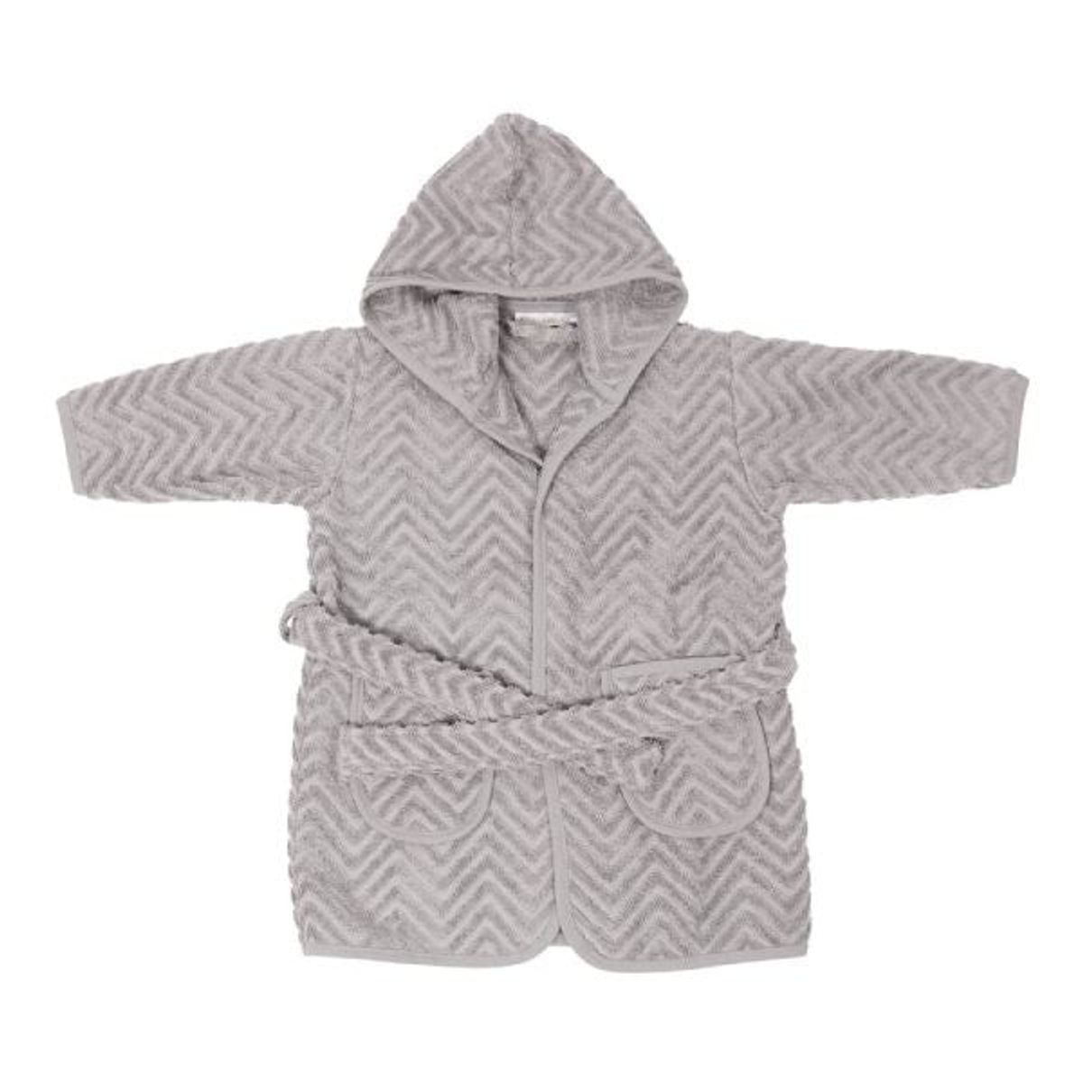 Filibabba - Badekåbe Zigzag - Grey - 5-6 år (110-116)