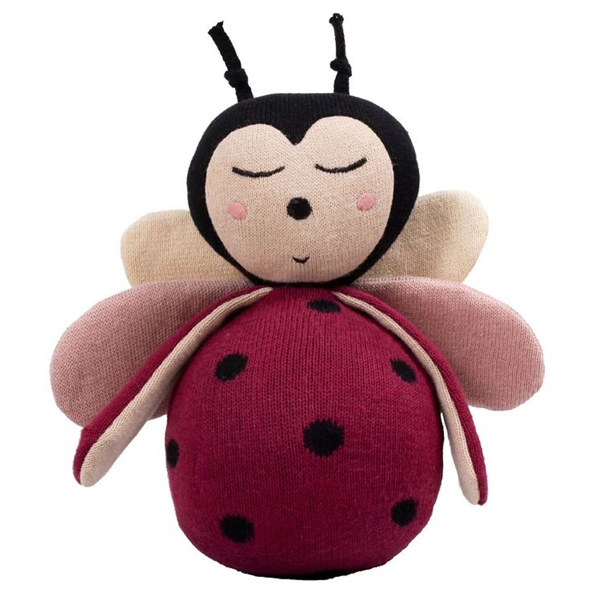 Filibabba Tumling - Lullu The Ladybug - 18x20 cm - Deeply Red