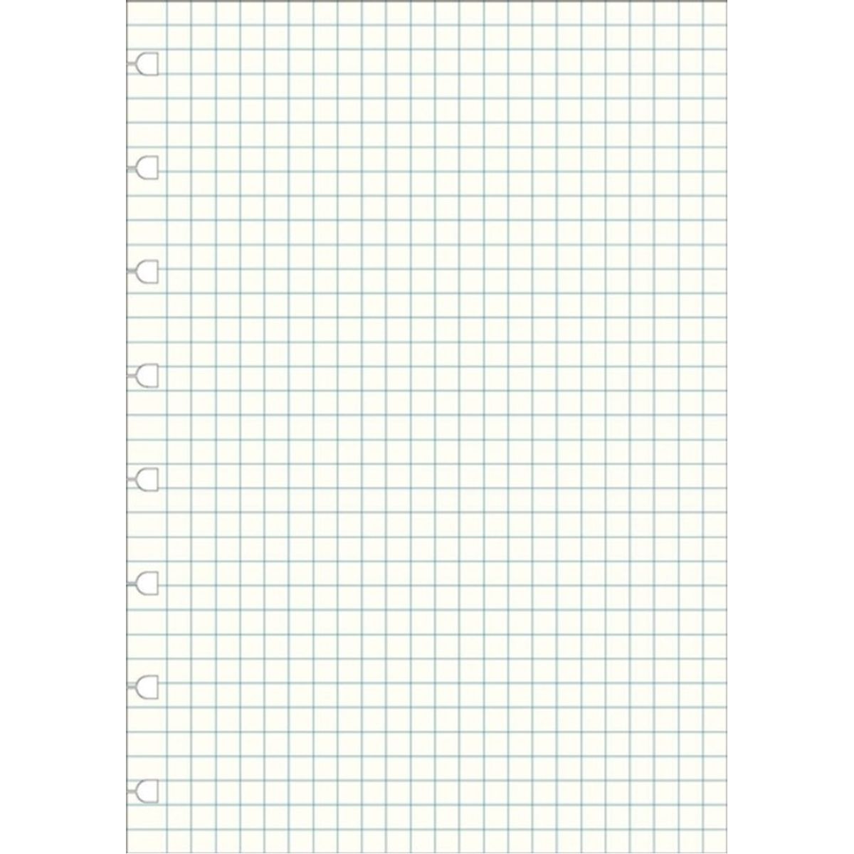 Filofax A5 Notebook refill - squared paper white