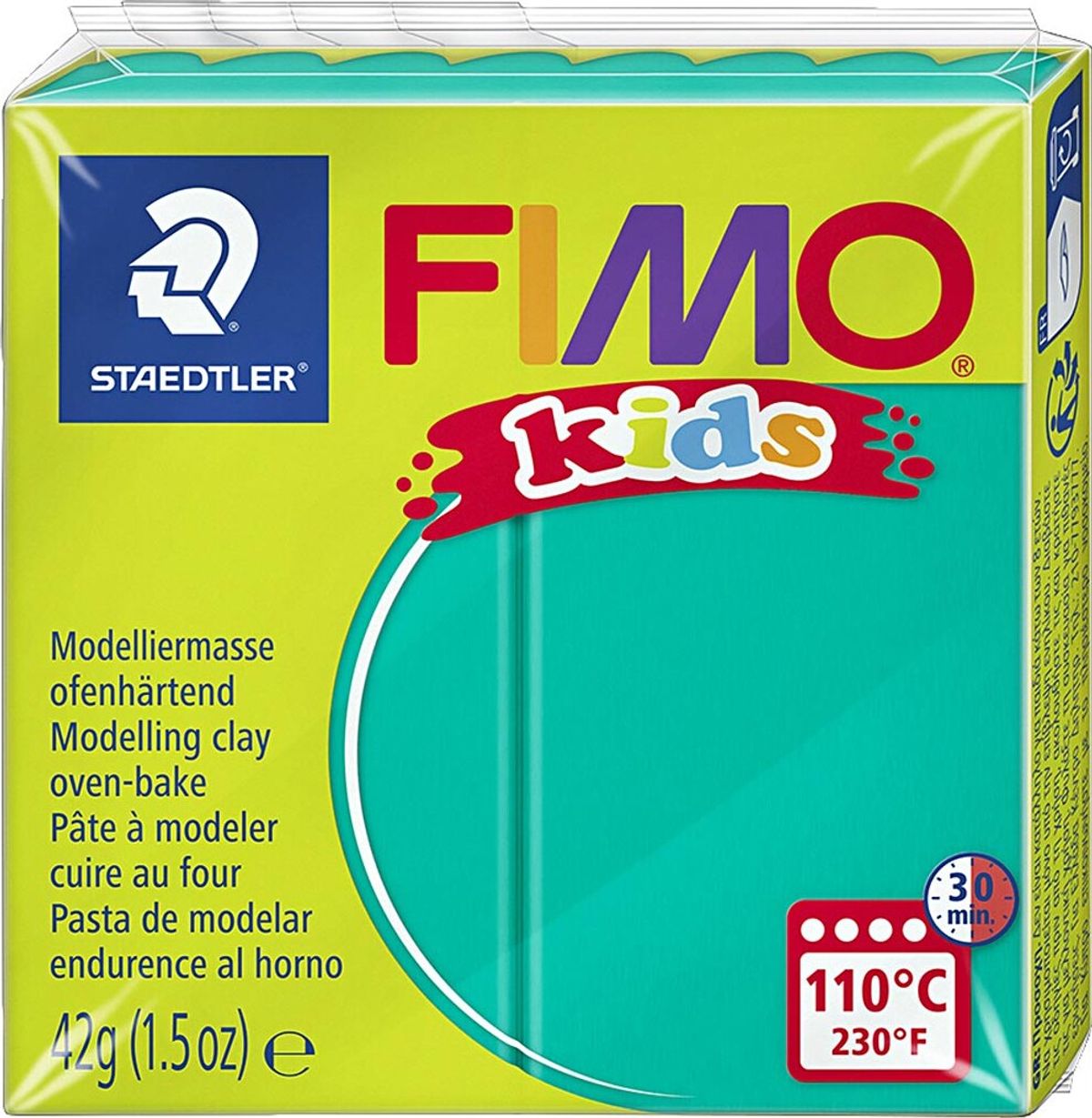 Fimo - Ler Til Ovn - Kids - Grøn - 42 G