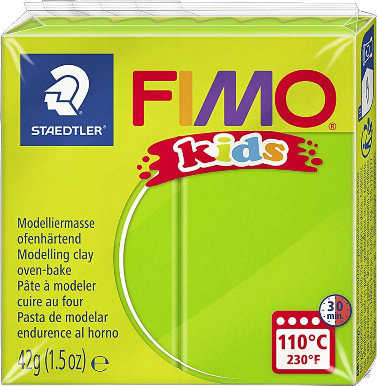 Fimo - Ler Til Ovn - Kids - Lys Grøn - 42 G