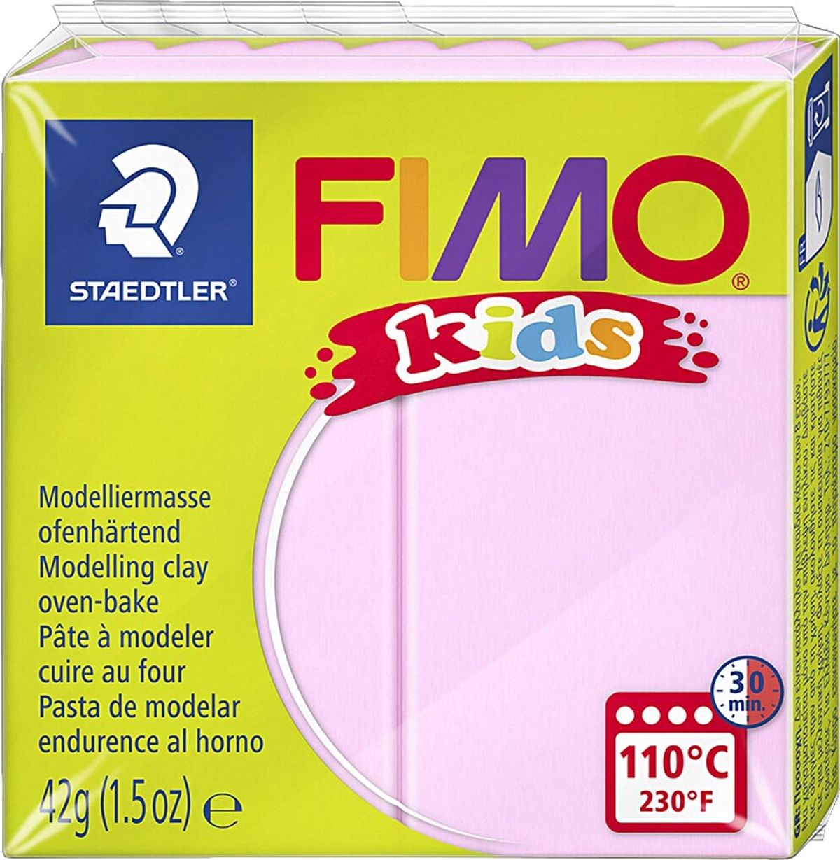 Fimo - Ler Til Ovn - Kids - Rosa - 42 G