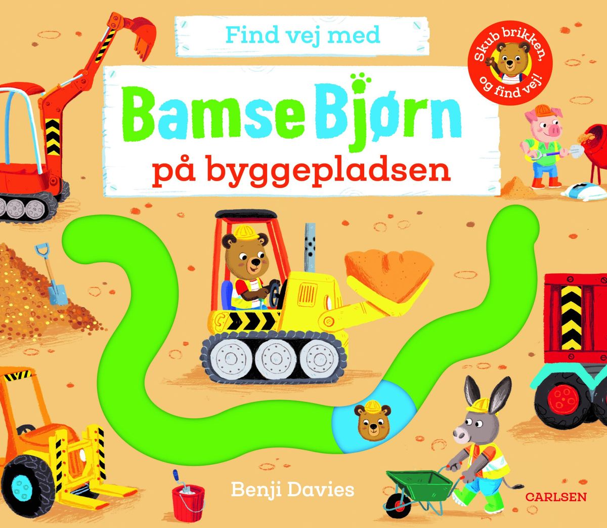 Find Vej Med Bamse Bjørn: På Byggepladsen - Benji Davies - Bog