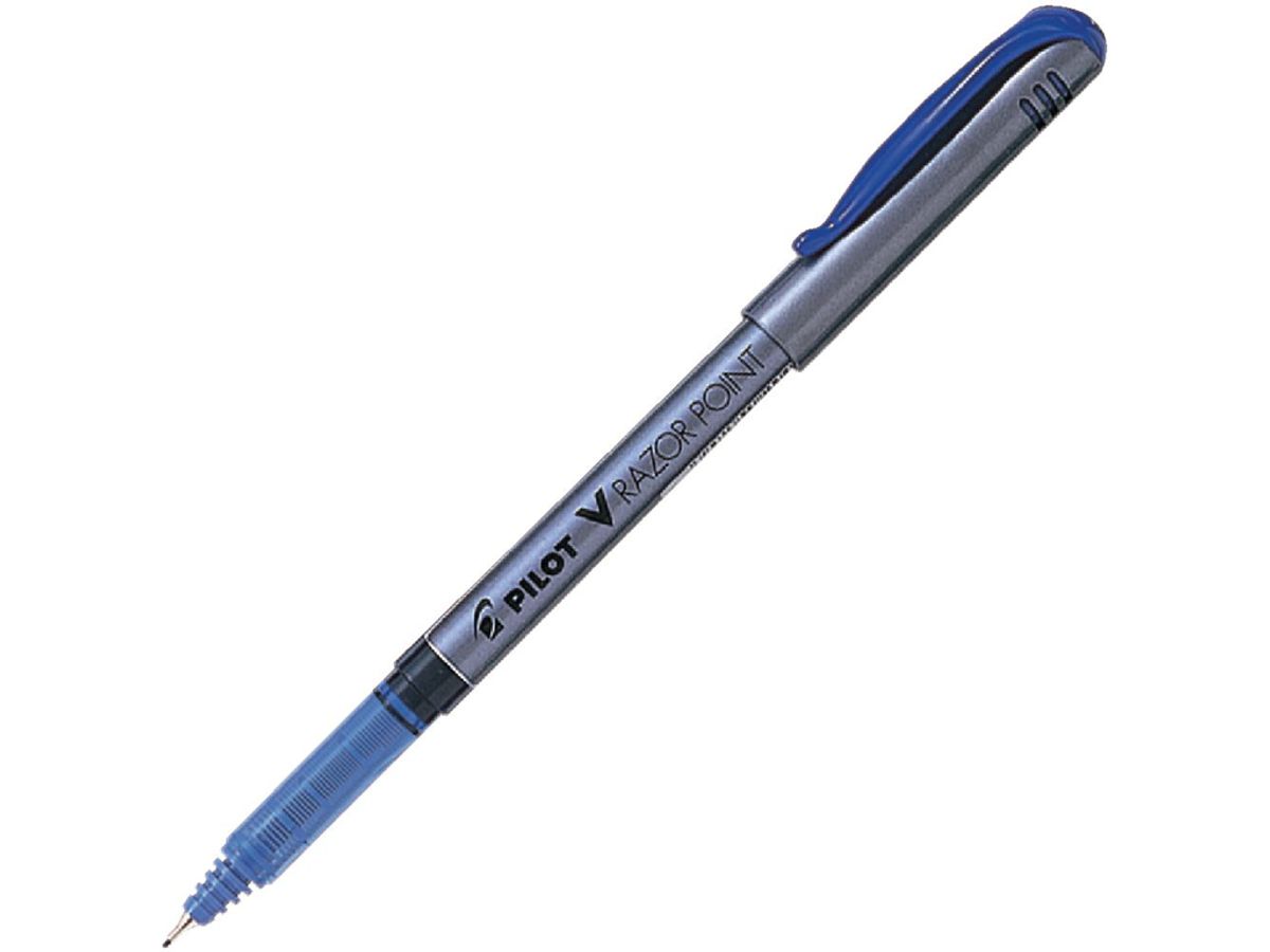 Fineliner Pilot V-razorpoint 0,4 mm blå