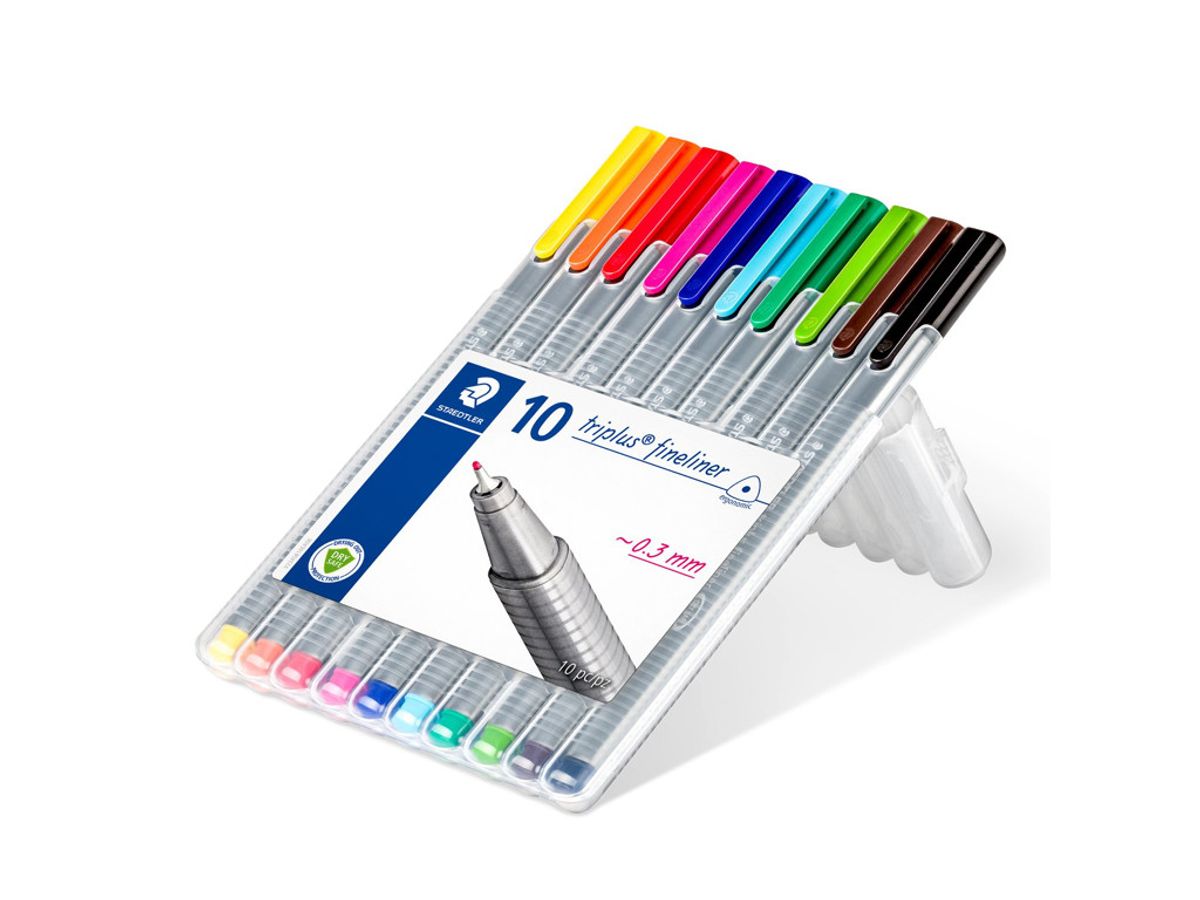 Fineliner Staedtler Triplus 334 Sb10 ass