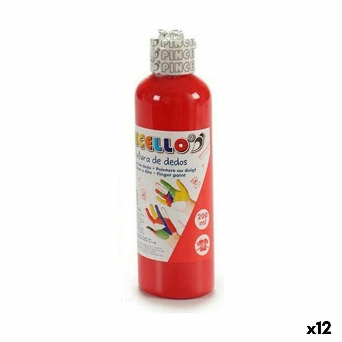 Fingermaling 200 ml Orange 12 enheder