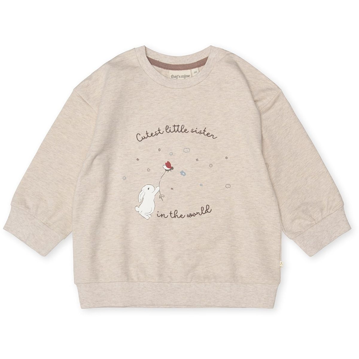 Finley lillesøster sweatshirt - Light brown melange