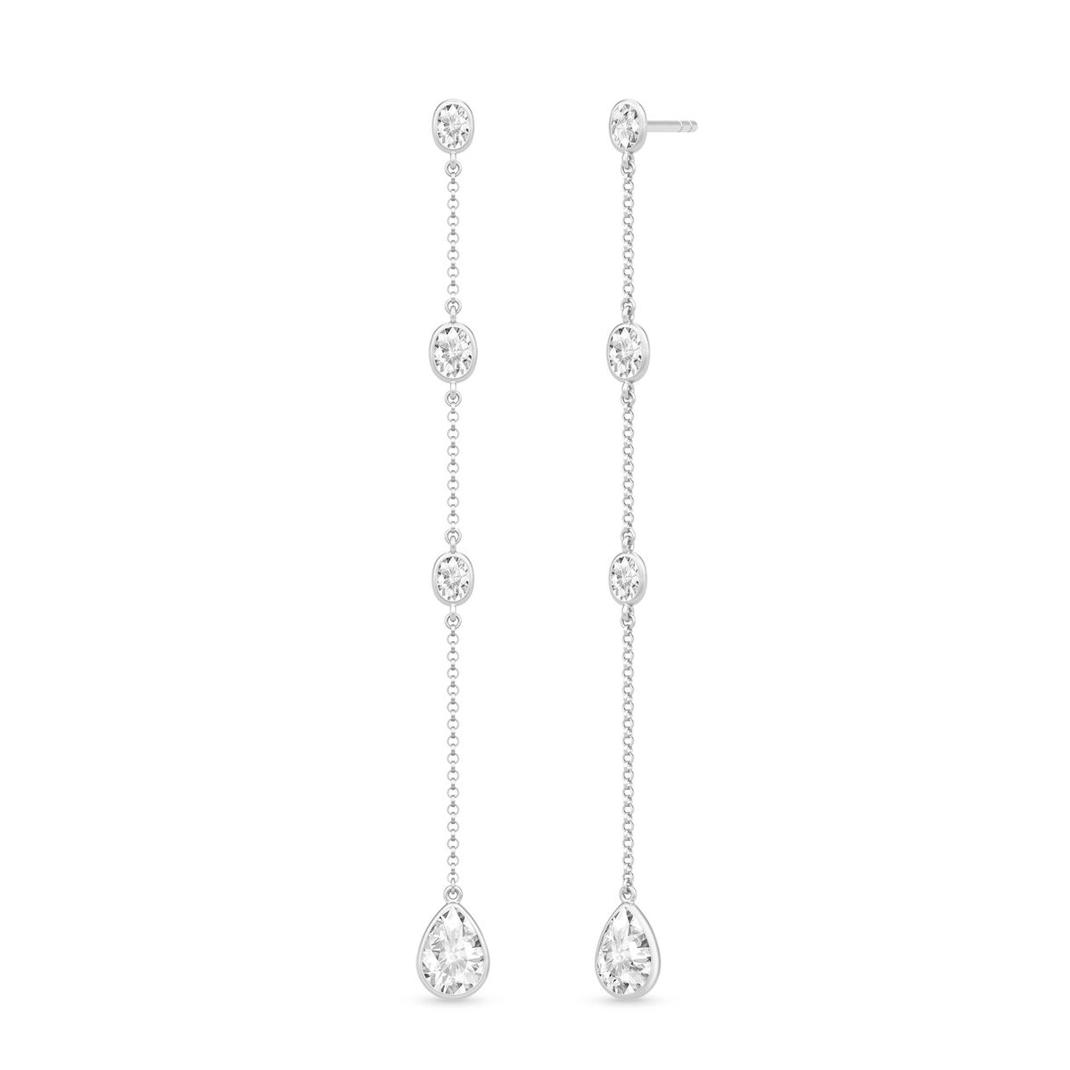 Fiona Chandelier Earstuds Clear