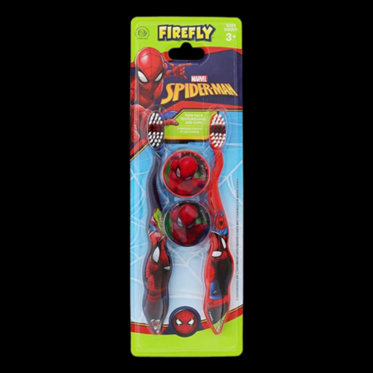 Firefly Spiderman Twin Pack Tandbørste Børn