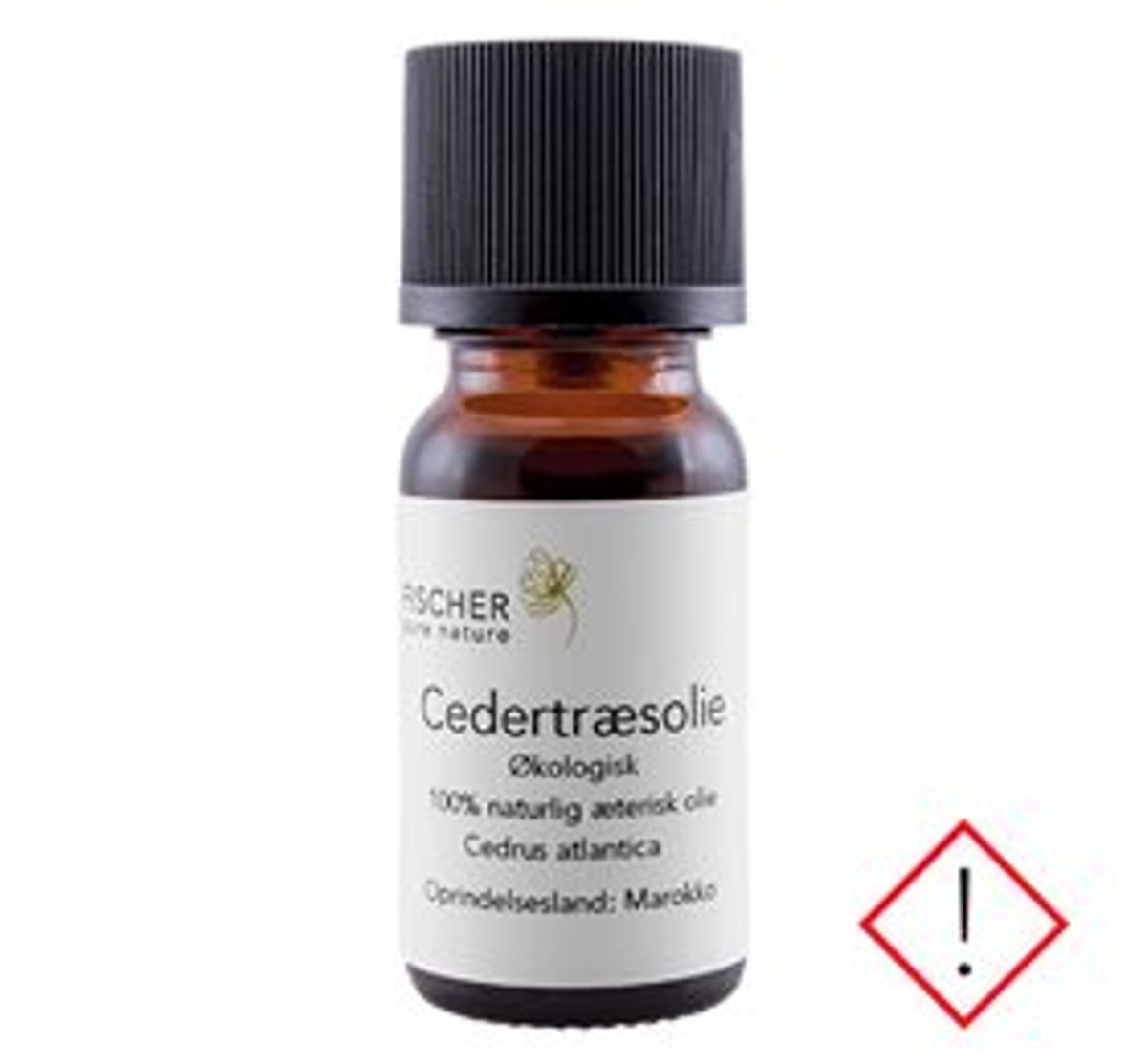 Fischer Pure Nature Cedertræsolie æterisk øko &bull; 10ml.