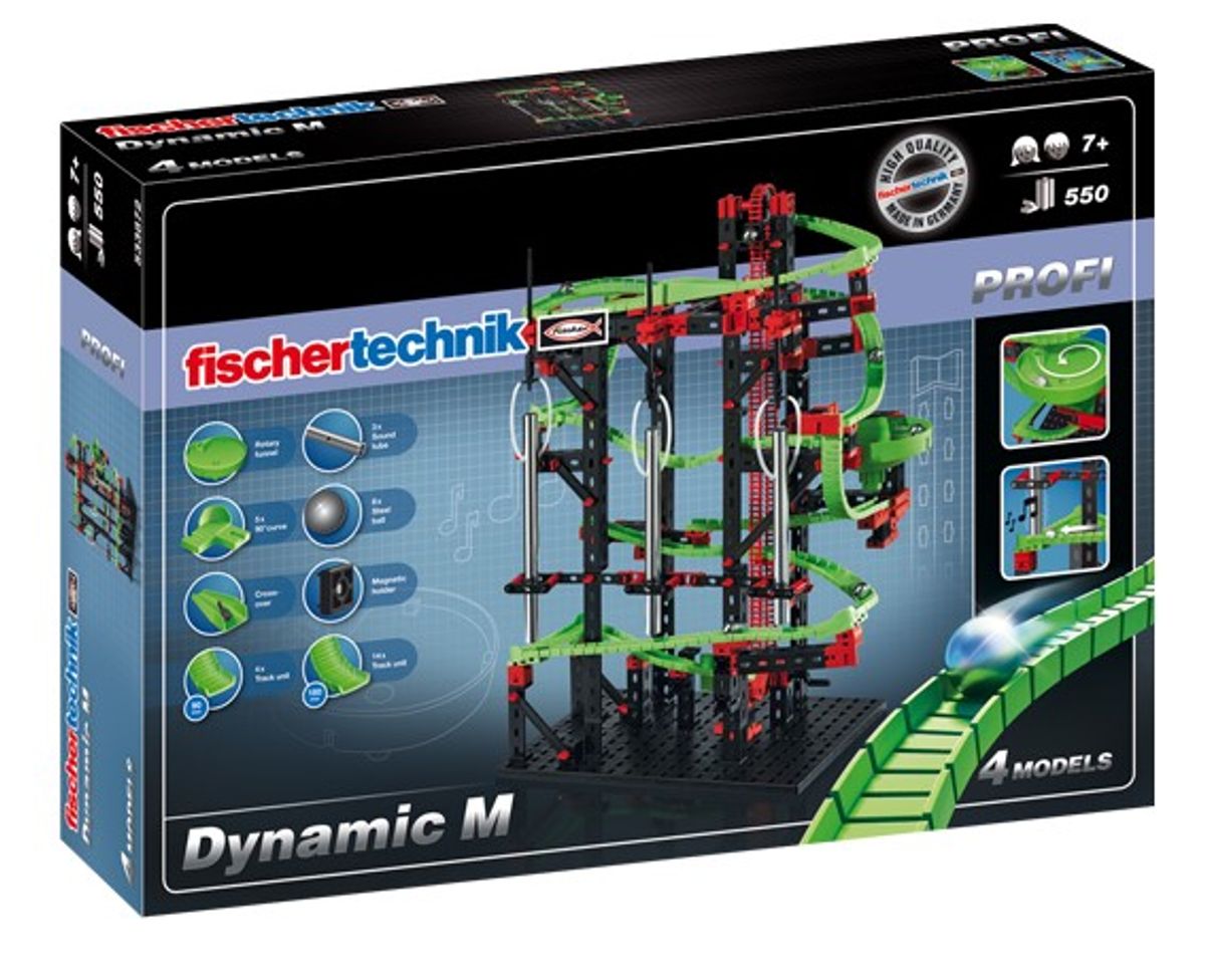 Fischertechnik Profi Dynamic M Kuglebane (550 dele)