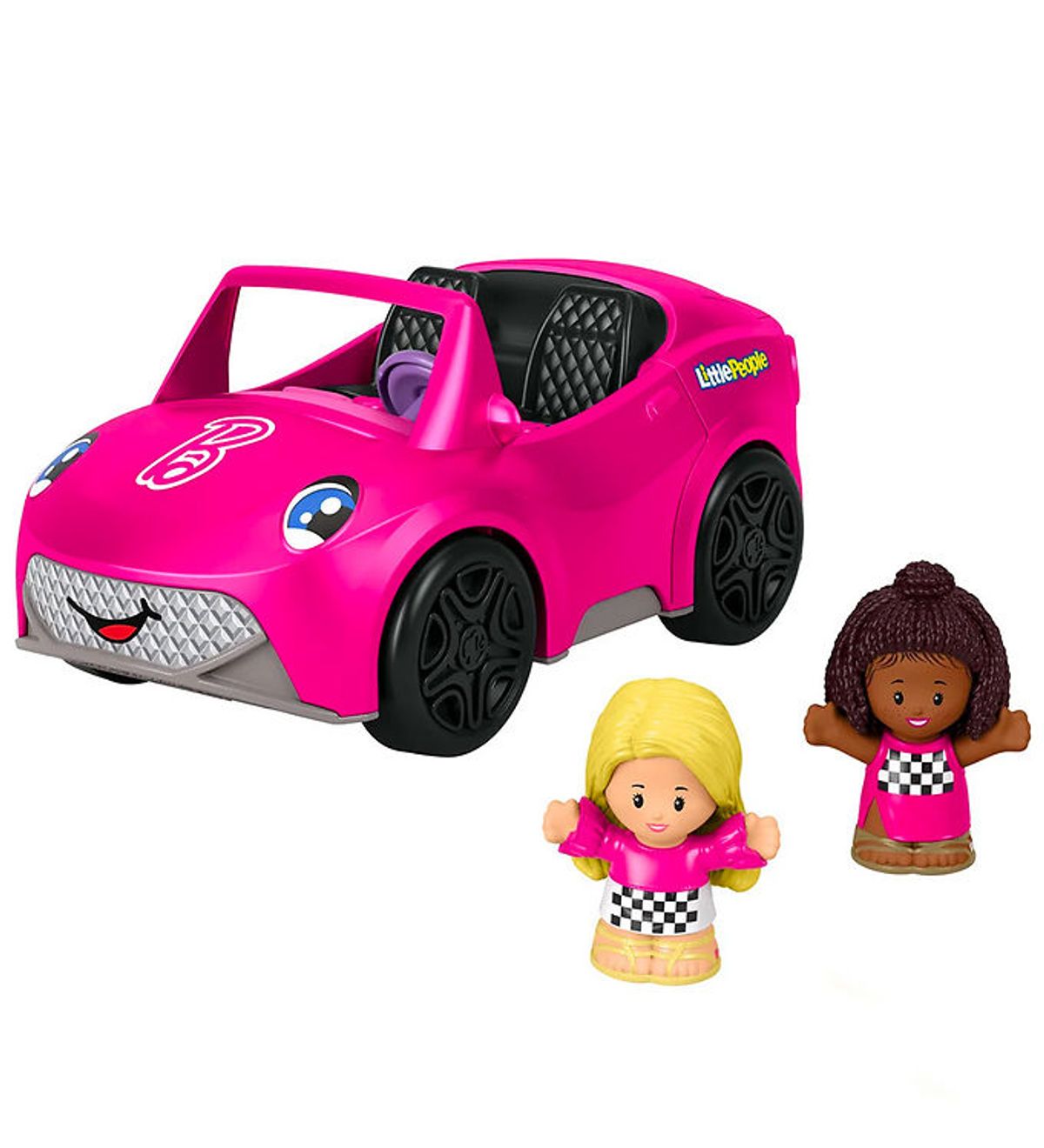 Fisher-Price Bil m. Lyd - Little People - Pink m. Barbie