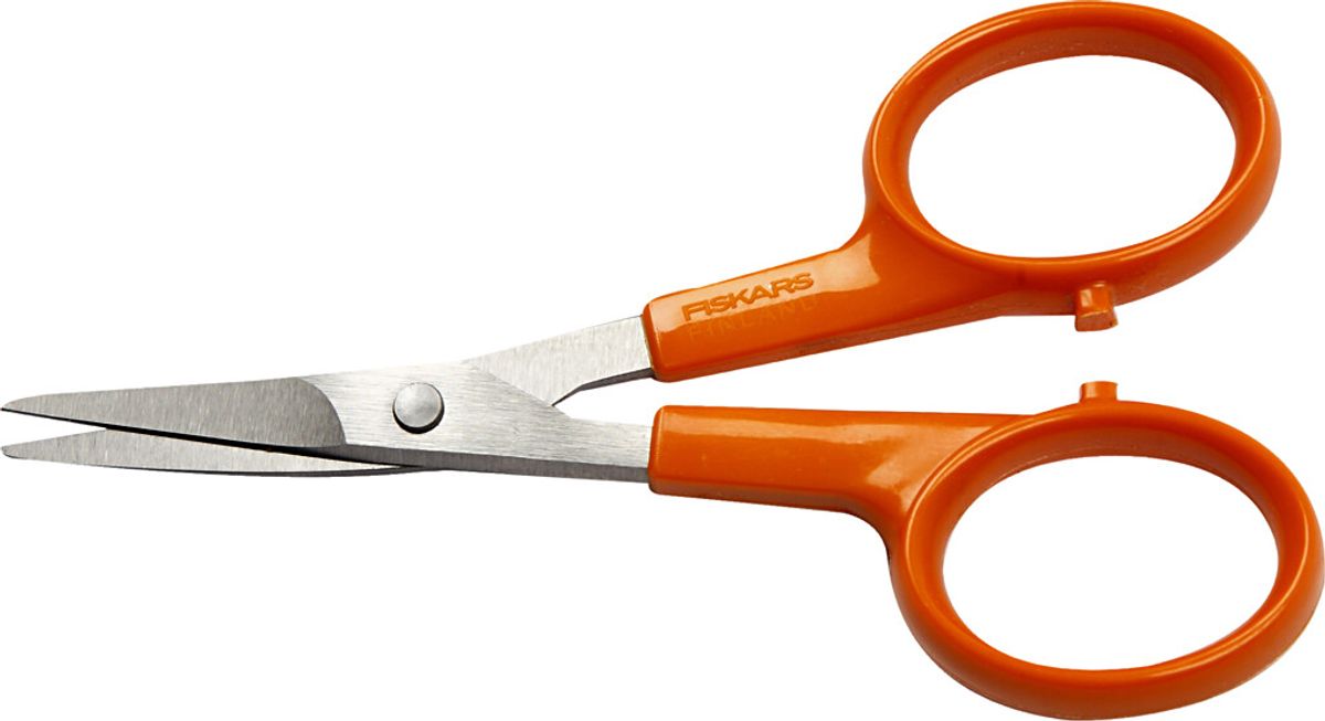 Fiskars - Classic Præcisionssaks - Kurvet Spids - L 10 Cm - 9808