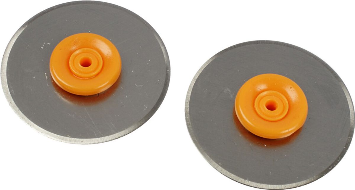 Fiskars - Rotary Blades - Rulleblad Til Rulleskæremaskine - ø 28 Mm - 2 Stk - 9907