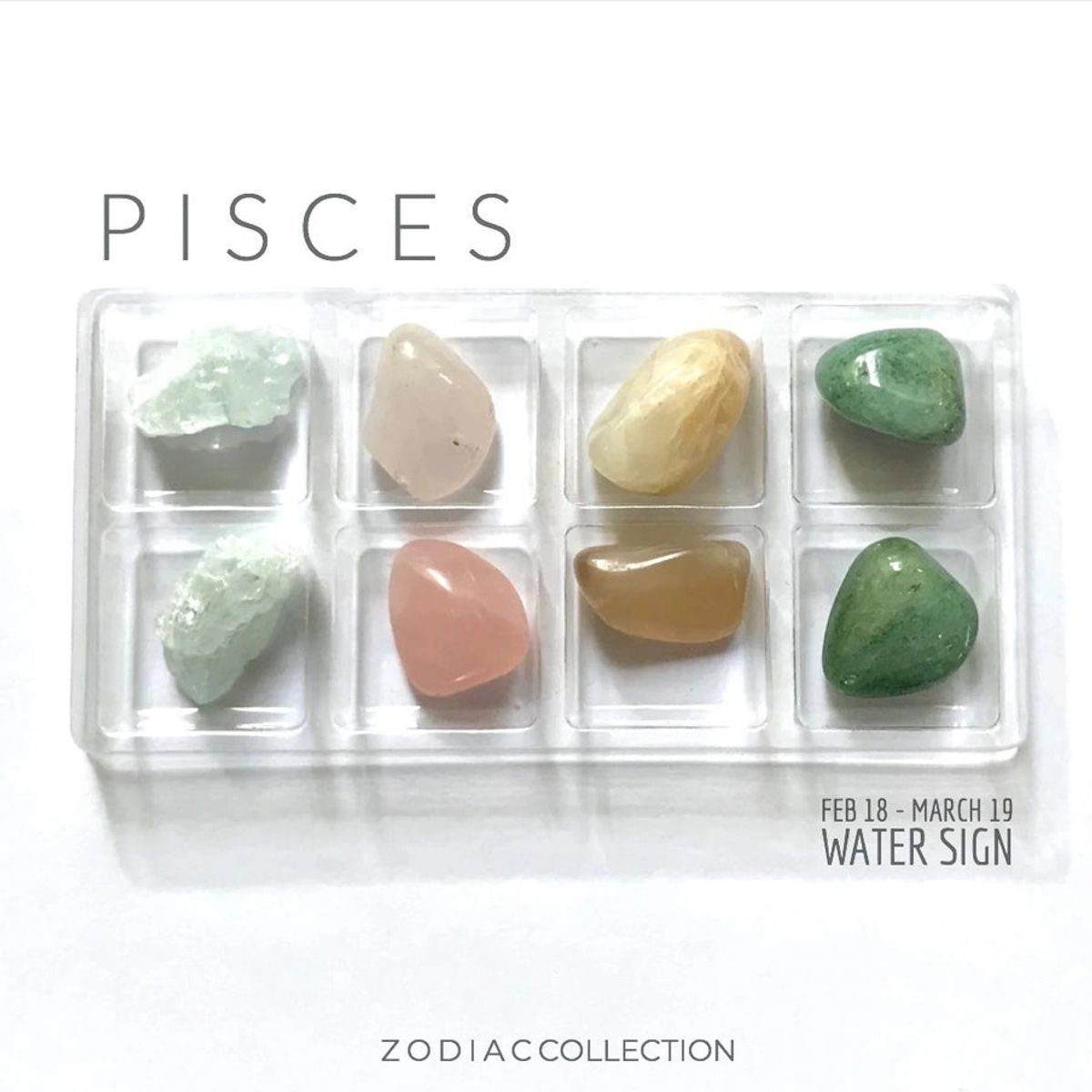 FISKENE / PISCES (20 FEB. - 20 MARTS) - STJERNETEGNETS KRYSTAL KIT - Stjernetegn - CRYSTAL GRIDS - StudioBuus