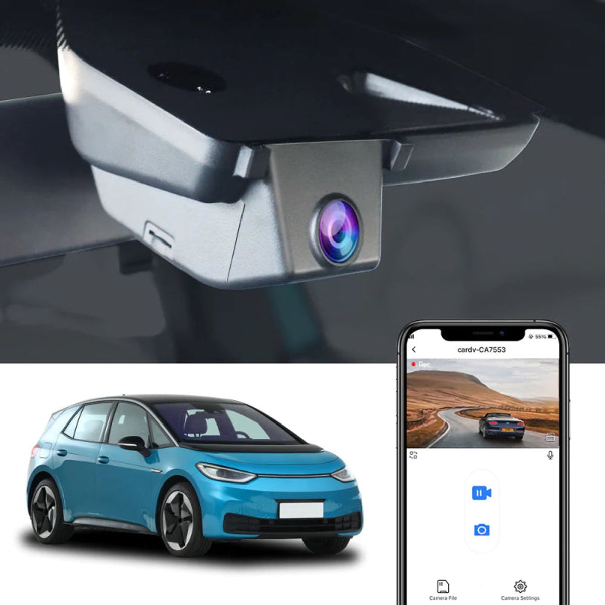 Fitcamx Dash Cam til VW ID.3