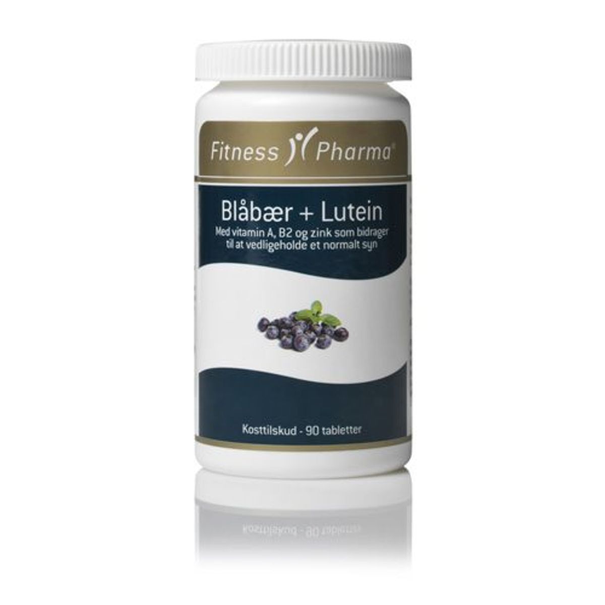 Fitness Pharma Blåbær + Lutein - 90 kapsler