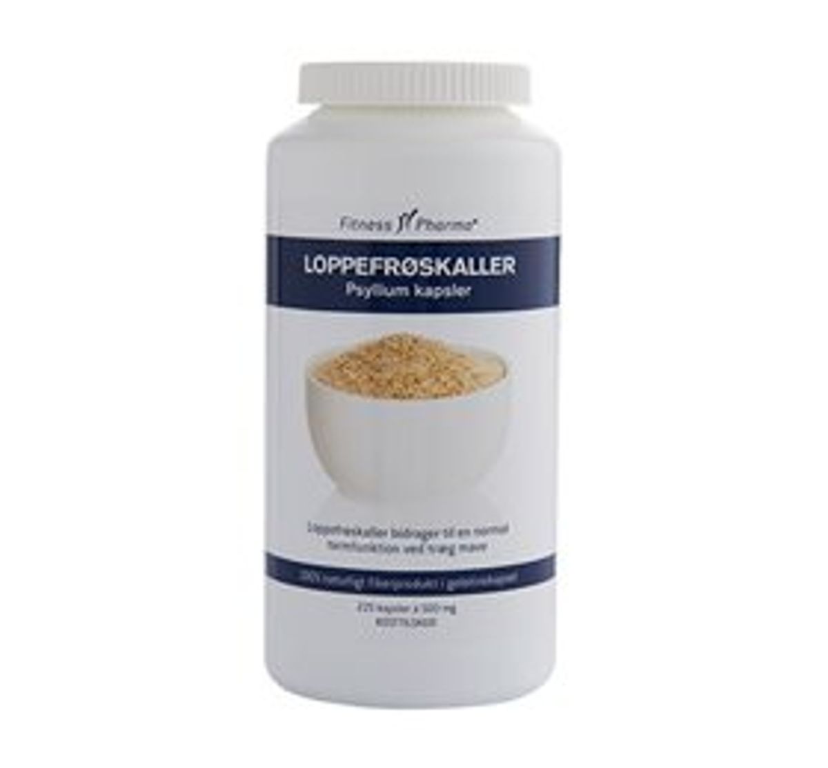 Fitness Pharma Loppefrøskaller Psyllium &bull; 225 kap.