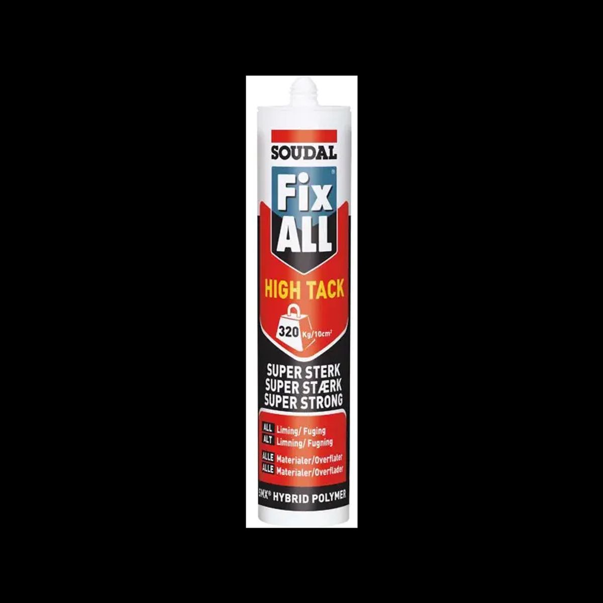 Fix All High Tack Montagelim Soudal Sort 290ml