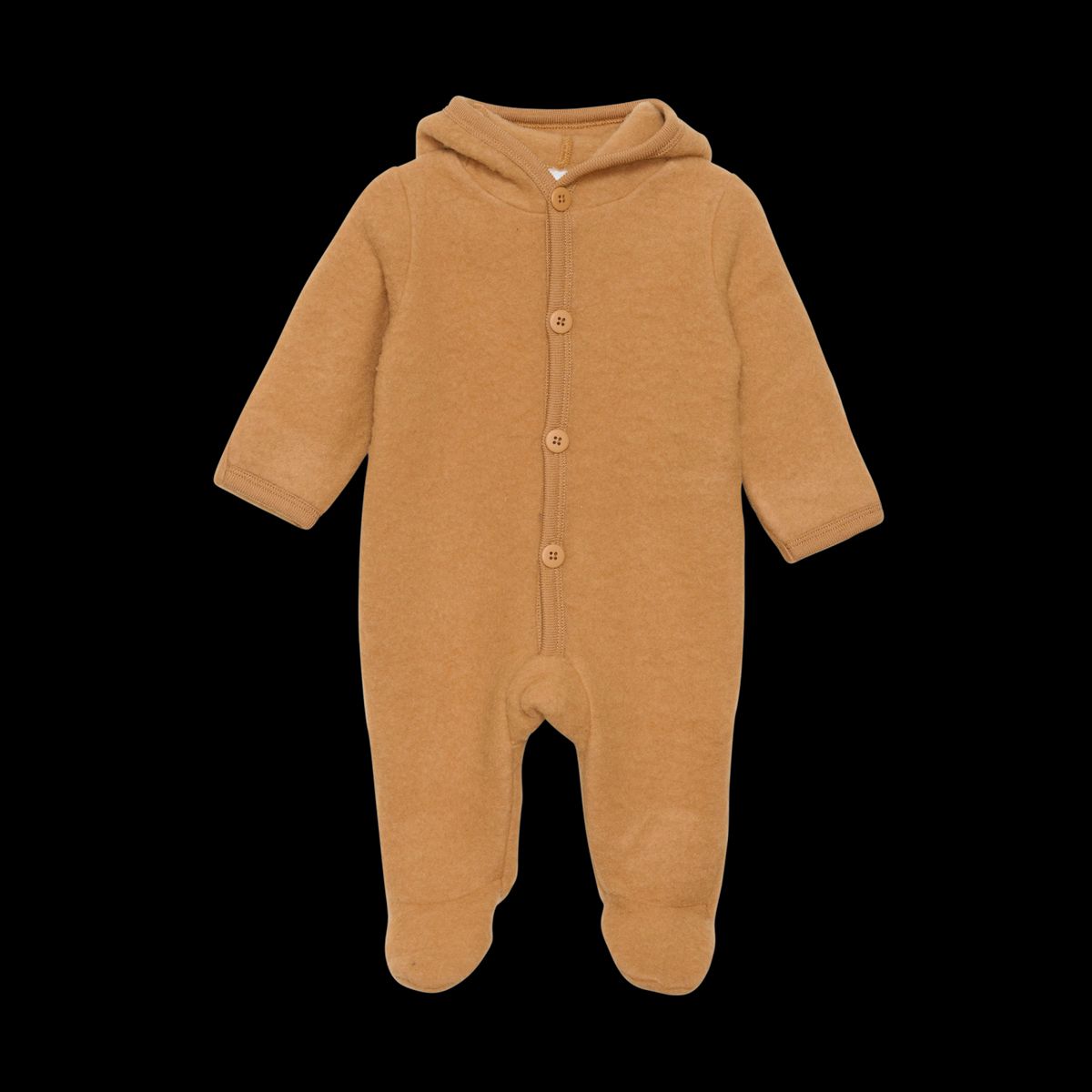 Fixoni Baby Heldragt i merinould - Brown Sugar - 62