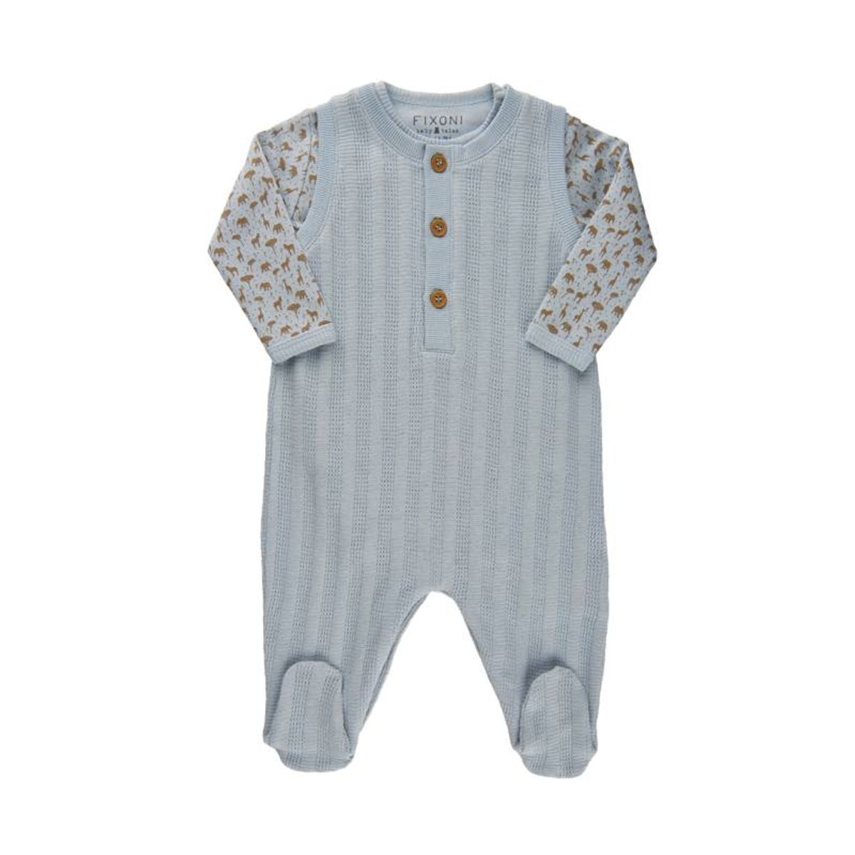 Fixoni - Heldragt Romper Set - Baby Blue - 50