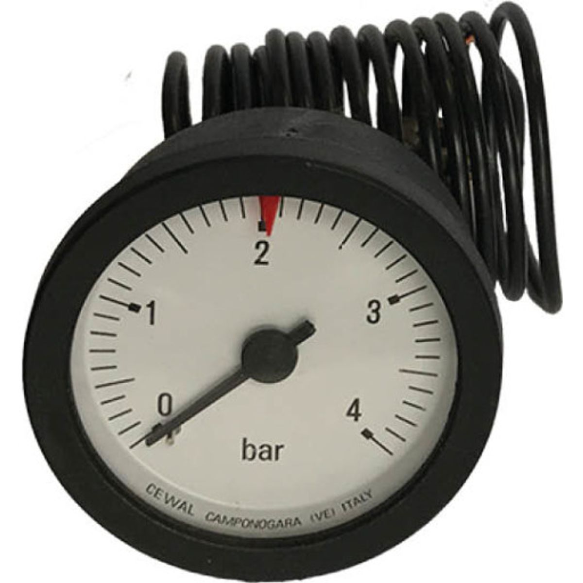 FJERNMANOMETER 0-4 BAR 1/2" GR