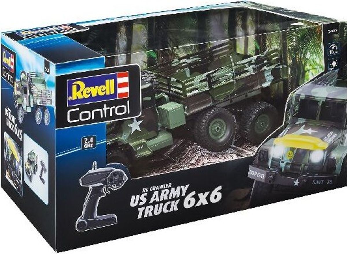 Fjernstyret Militær Truck - 1:16 - Us Army Truck 6x6 - Revell Control