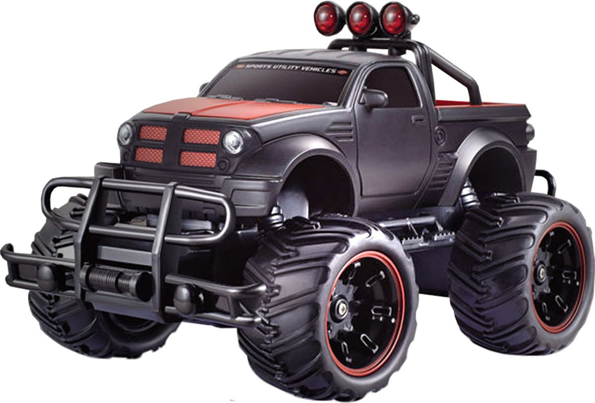 Fjernstyret Monster Truck Off-Road 1:20 Sort