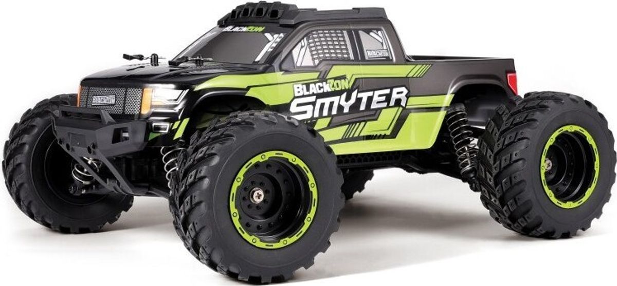 Fjernstyret Monster Truck - Smyter Desert - Grøn - Blackzon - 1:12