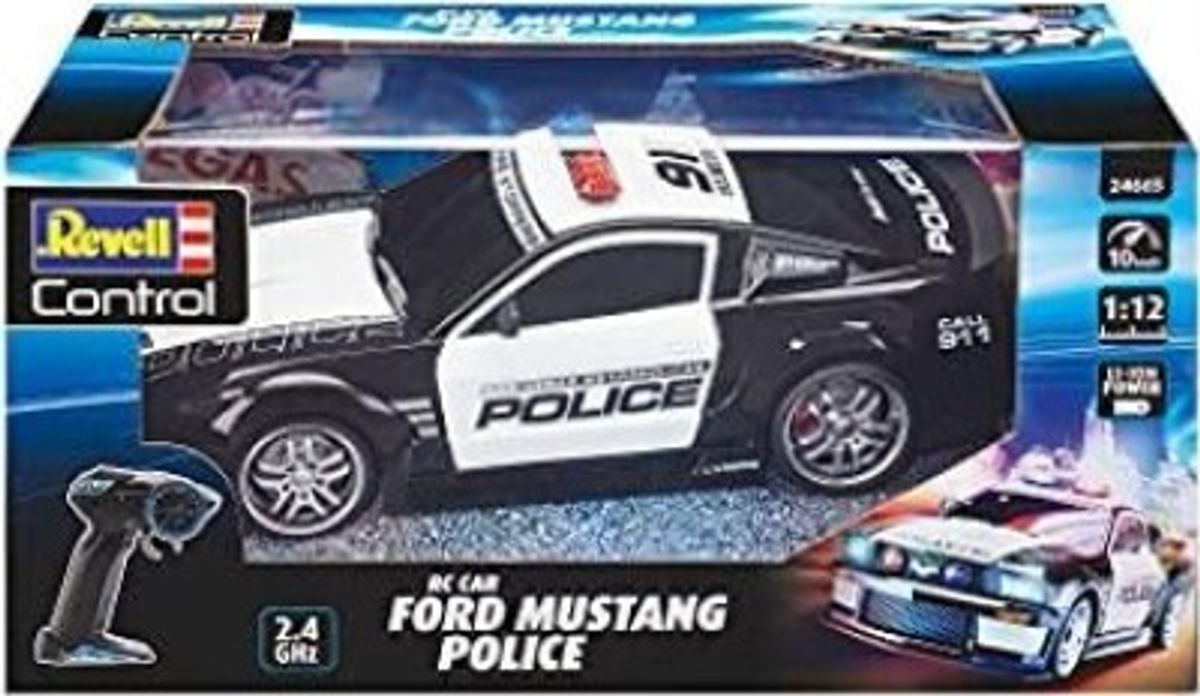 Fjernstyret Politibil - Ford Mustang - 1:12 - Revell Control