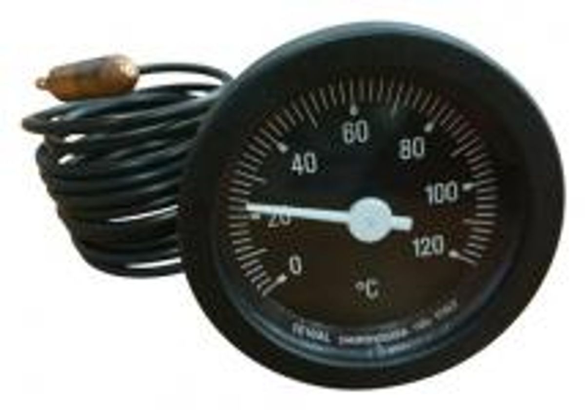 Fjerntermometer 52mm 0-120g, 1 mtr. føler