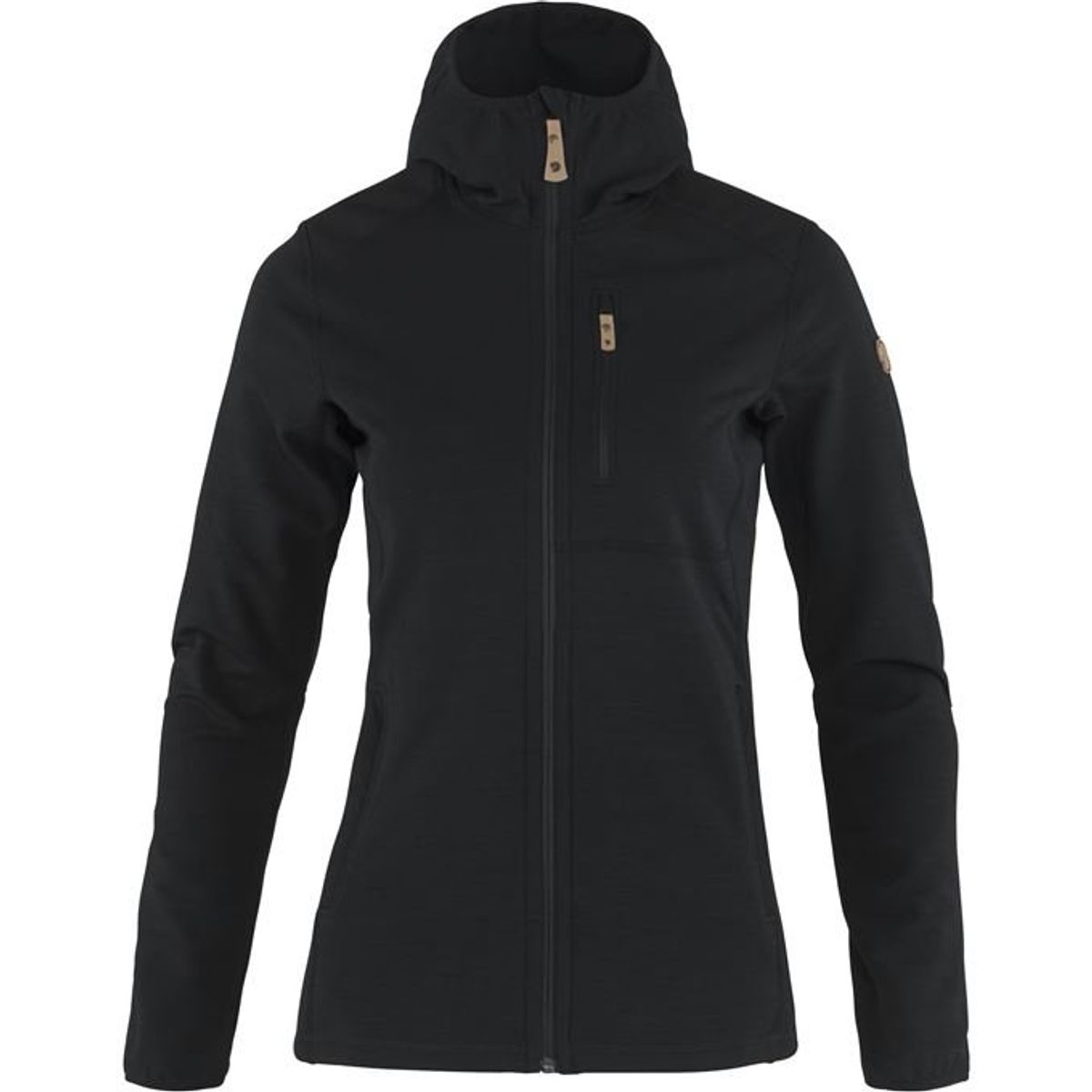 Fjällraven Keb Fleece Hoodie Dame Black L