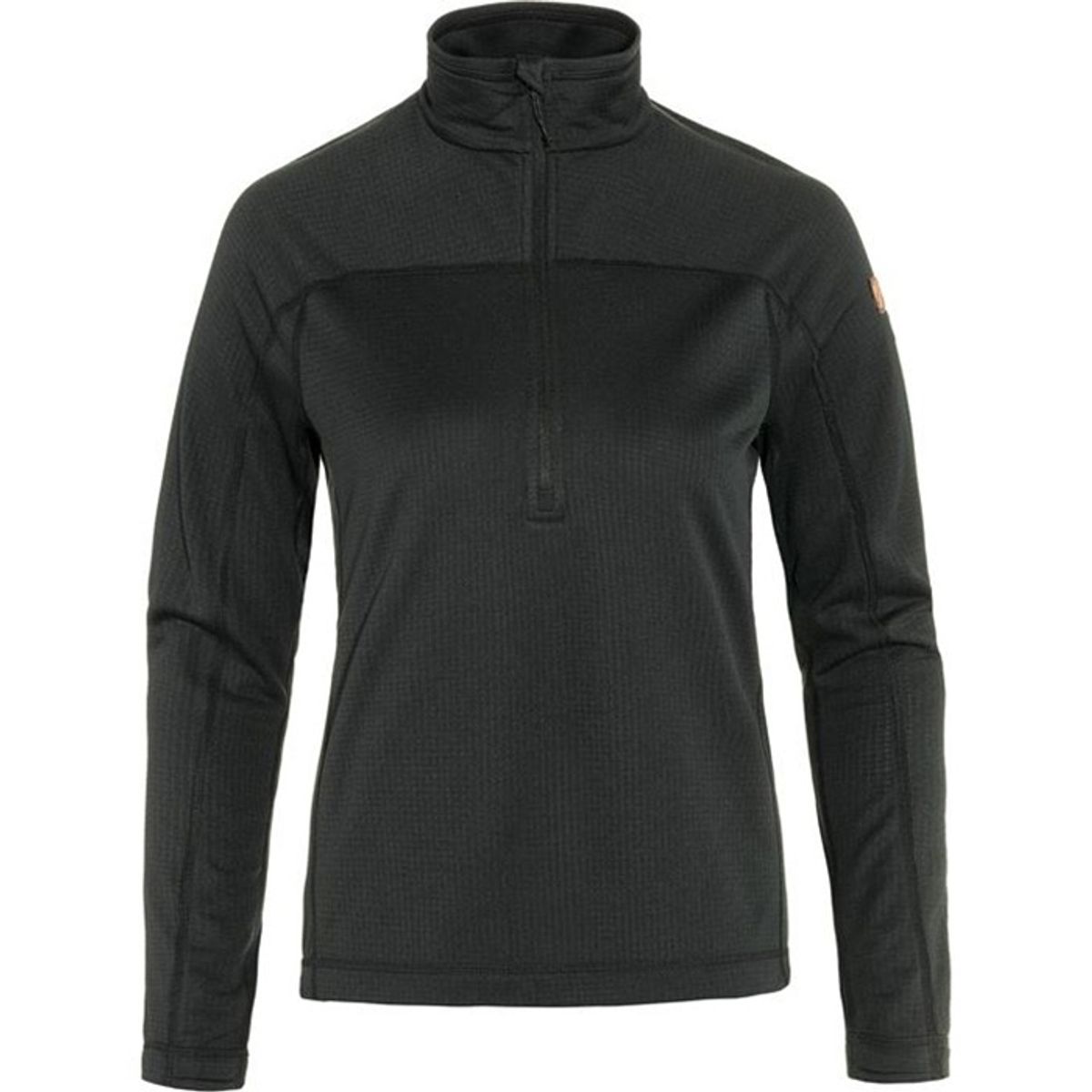 Fjällräven Abisko Lite Fleece Half Zip Woman-Sort-L - Fleecejakker og softshell