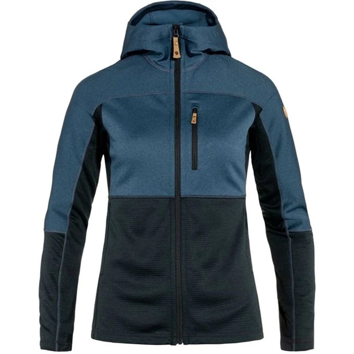 Fjällräven Abisko Trail Fleece W-Mørkeblå / Blå Blå-XS - Fleecejakker og softshell