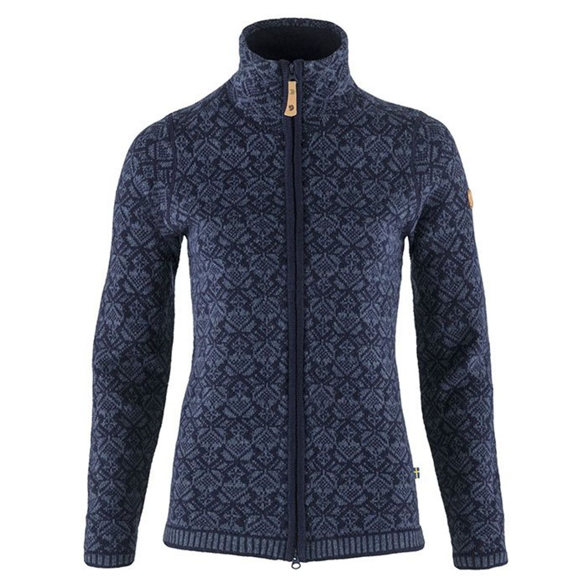 Fjällräven Snow Cardigan Woman-Mørkeblå-L - Trøjer