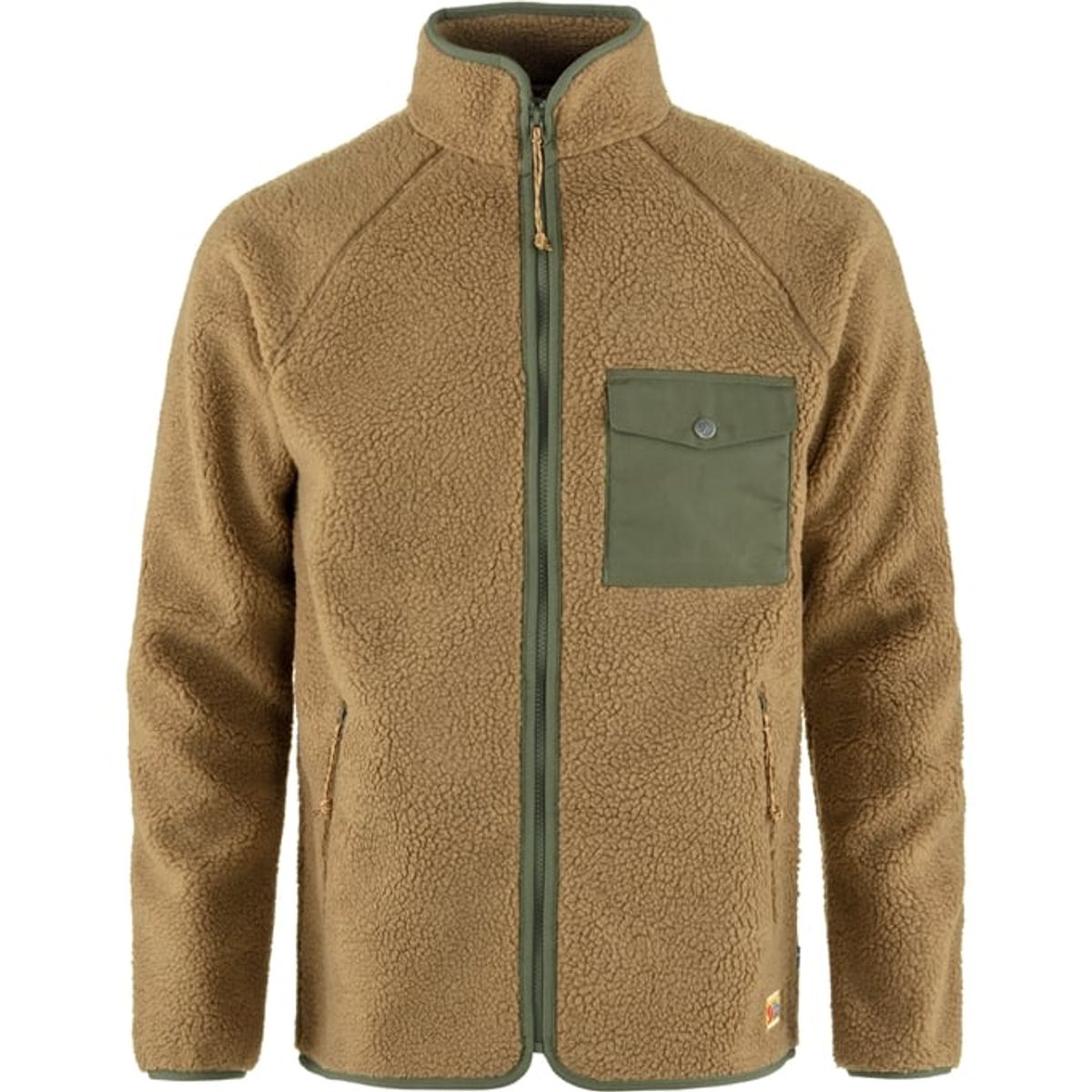 Fjällräven Vardag Herre Pile Fleece Buckwheat Brown-Laurel Green L