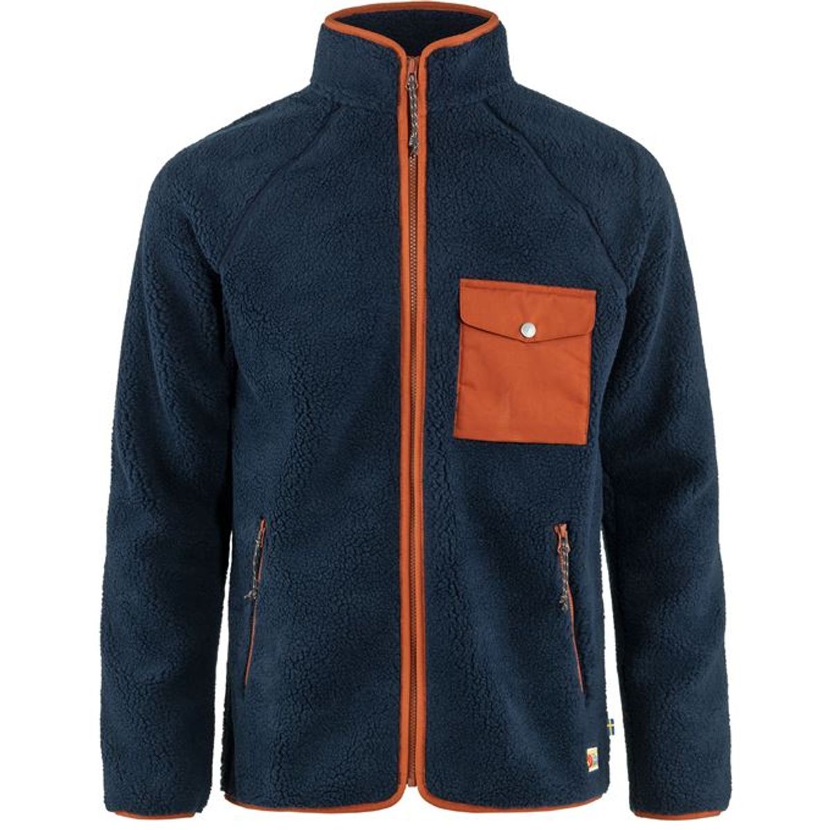 Fjällräven Vardag Herre Pile Fleece Navy-Autumn Leaf L