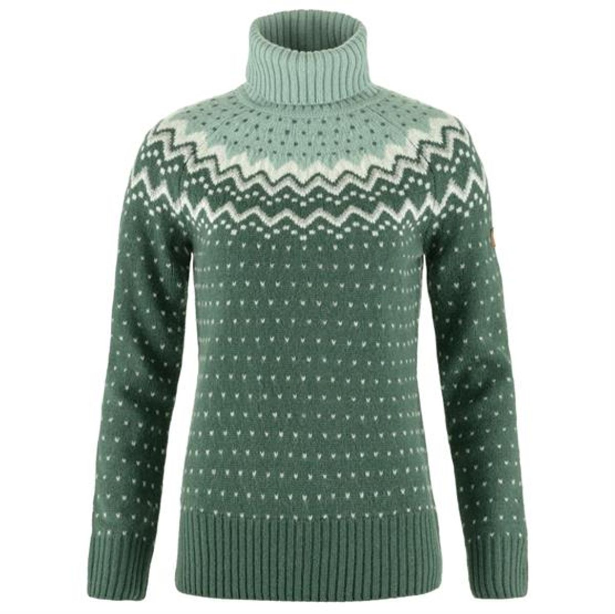 Fjällräven Ãvik Knit Roller Neck Womens, Deep Patina / Green