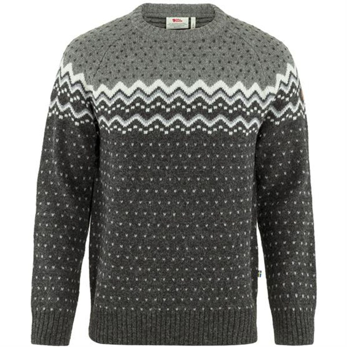 Fjällräven Ãvik Knit Sweater Mens, Dark Grey / Grey