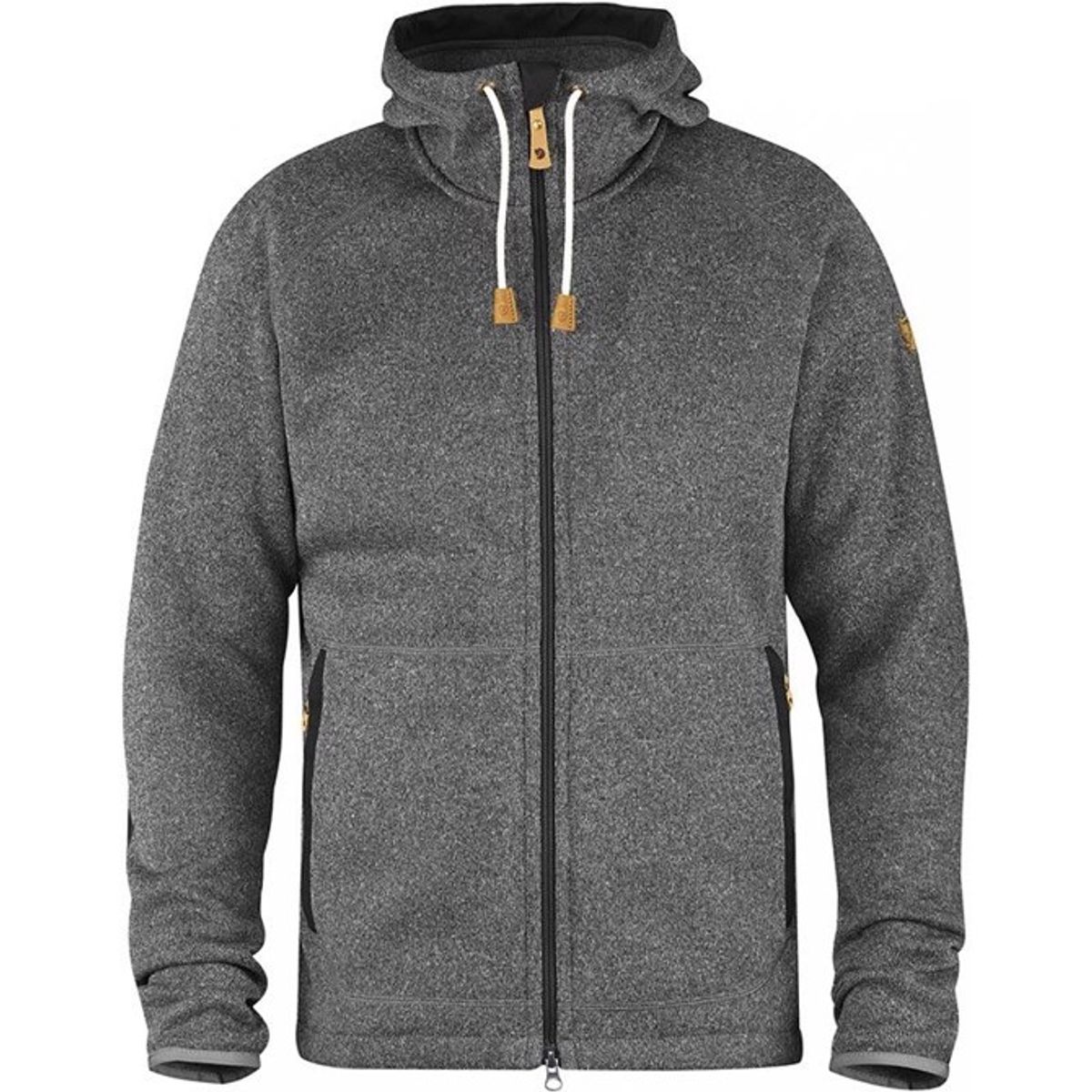 Fjällräven Övik Fleece Hoodie -Grå-L - Fleecejakker