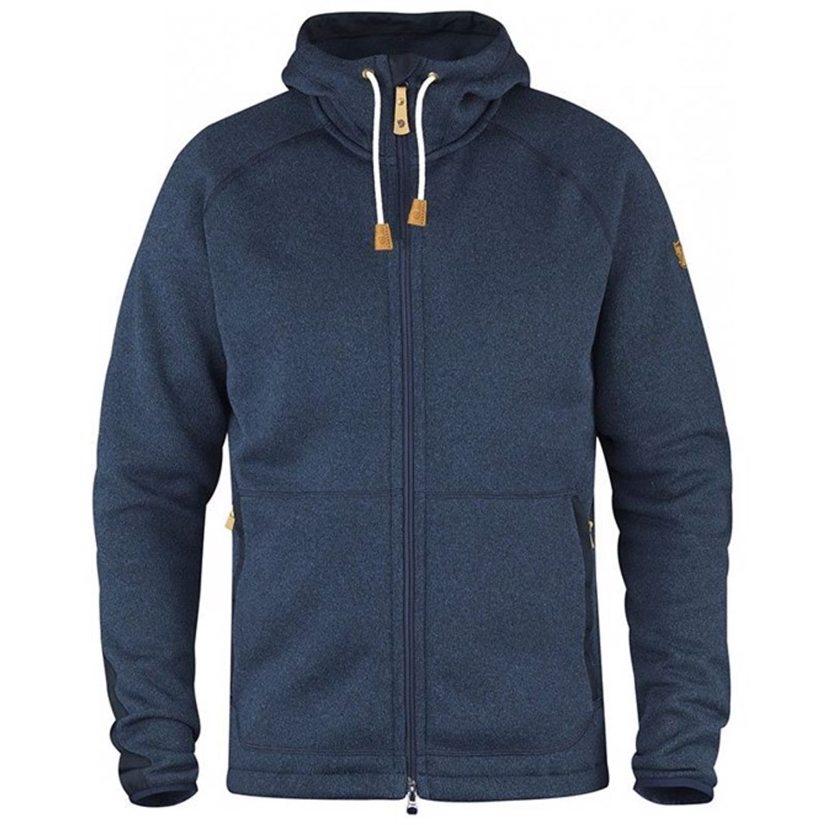 Fjällräven Övik Fleece Hoodie -Mørkeblå-L - Fleecejakker