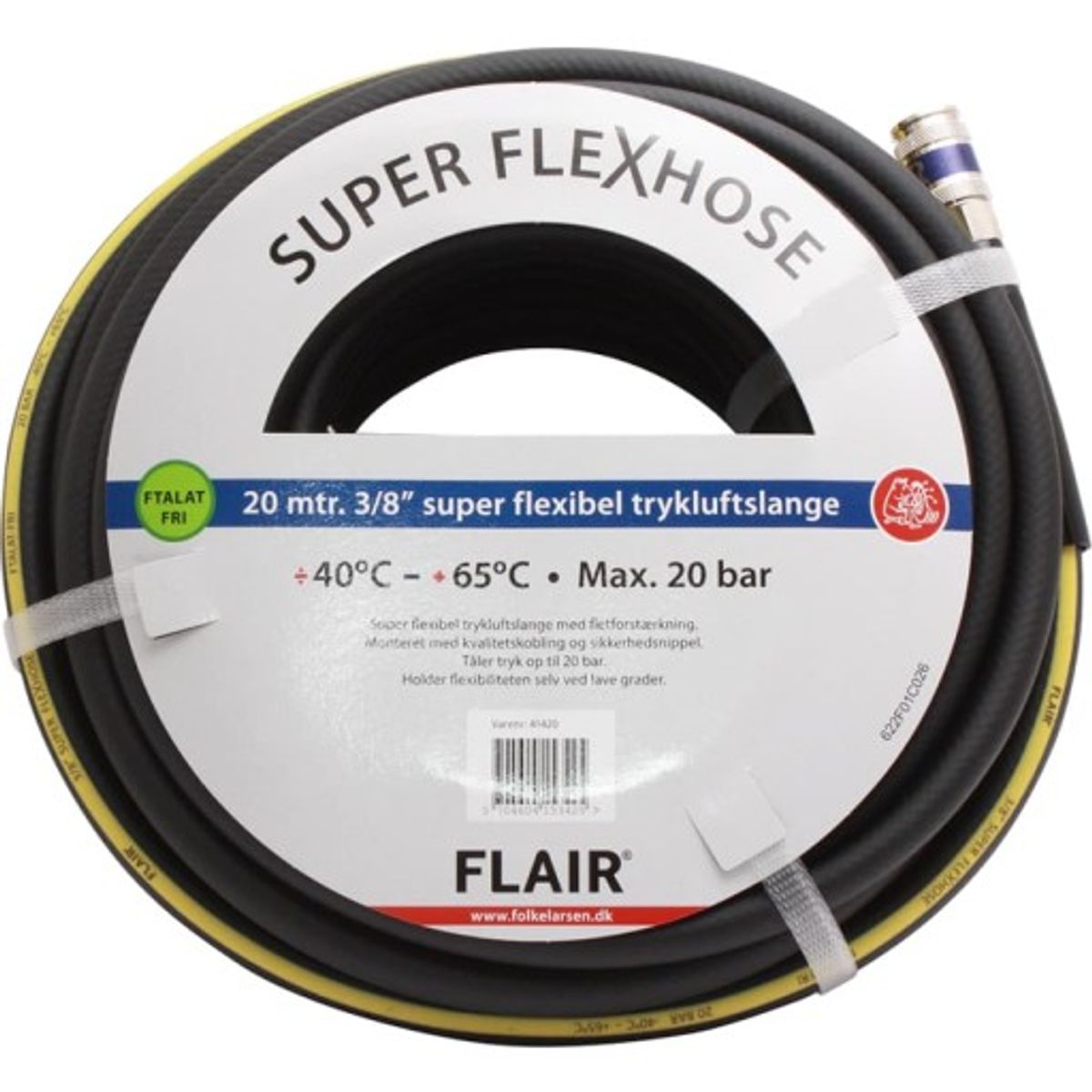 Flair FLEX Extreme trykluftslange, 3/8" x 20 m