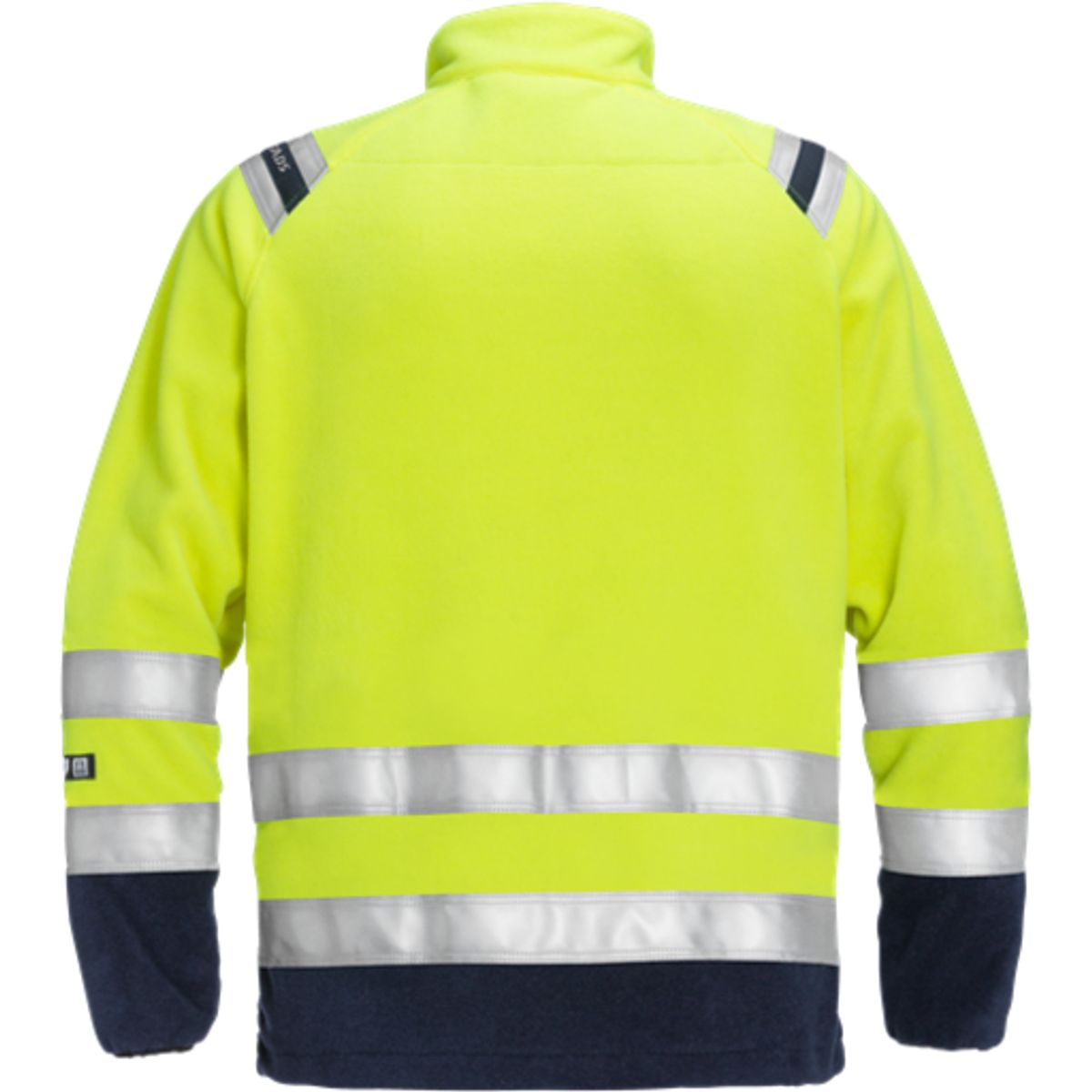 Flammehæmmende fleecejakke 122233, High-Vis gul/marine kl.3, str. M