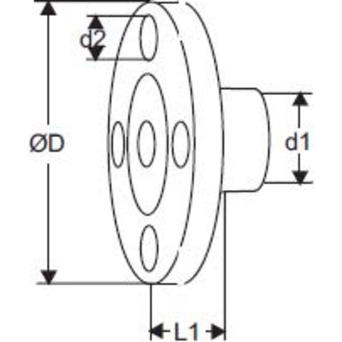 Flange DN 20 Udløb